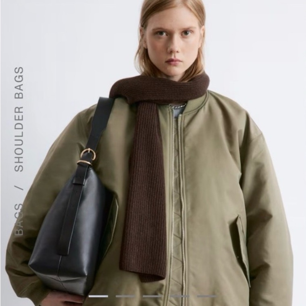 SOLD—Other Stories Large Leather Shoulder Bag